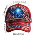 thumbnail image 5 of US 250th Anniversary Faith Art Print Hat Patriotic American Flag Cap Color A Size 20, 5 of 5