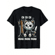 thumbnail image 1 of Soft & Comfy T shirt Cat Movie Horror T-shirt Cotton Casual Summer Tee, Tops Crew Neck Tee, 1 of 6