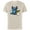 Natural, variant on Disney Lilo & Stitch Techno Interplanetary Stitch - Short Sleeve Cotton T-Shirt for Adults - Customized-Charcoal