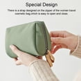 thumbnail image 4 of facefd Solid Color Cosmetic Bag Makeup Case Waterproof Pouch Travel Fashion Large Capacity Handbag Multifunctional for L/Pink, 4 of 9