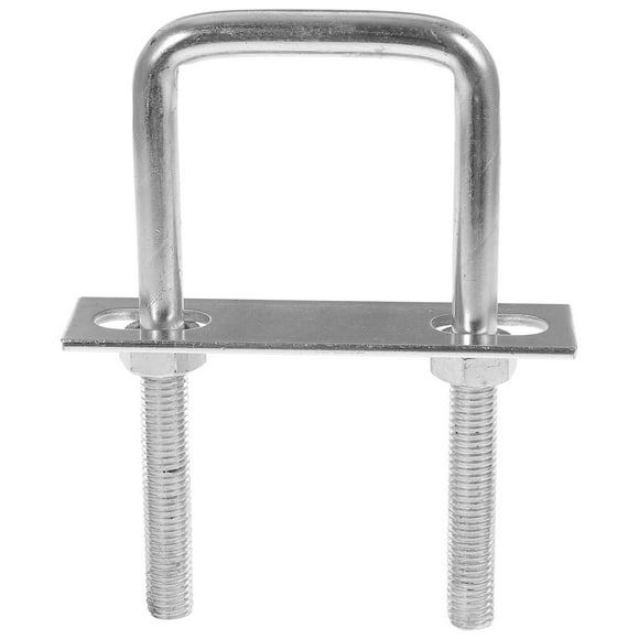 Milisten Square U Bolt Galvanized Steel U Shape Bolt Hardware For Boat Trailer Pipe