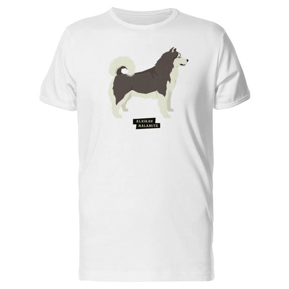Geometric Alaskan Malamute Dog Tee Men's -Image by Shutterstock