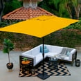 thumbnail image 3 of Astella 101" Yellow Solid Print Rectangle Market Patio Umbrella, 3 of 7