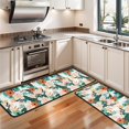 thumbnail image 3 of Kitchen Rugs Sets Of 2,Pioneer Flower Floral Print Pattern Anti Fatigue Kitchen Mat Rugs Non Slip Washable,Decorative Kitchen Floor Mats for Kitchen,Sink,Laundry,17"x47"+17"x47", 3 of 5