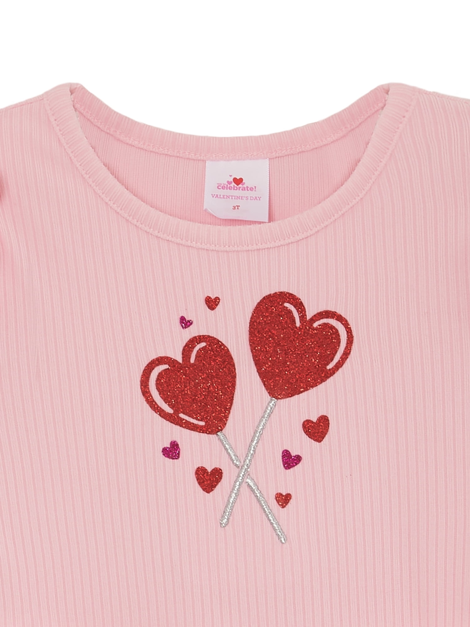 Way to Celebrate Toddler Girls Valentine's Day Tutu, Sizes 12M- 5T