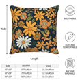 thumbnail image 2 of Multi-Size Linen Sofa Pillow Cover Invisible Zipper Open And Close Strong Use For Sofa Chair Garden Sofa Car Groovy Flowers (17) 16"X16", 2 of 8
