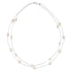 thumbnail image 2 of Collar de gargantilla de perlas de doble cadena larga elegante de moda para mujer suéter camisa Plata Hugo Collar de perlas de cadena doble, 2 of 10