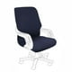 thumbnail image 1 of Elástico Impermeable Oficina Silla Tira Computadora Silla Cubiertas Alto Trasero Extraíble Cubierta para Universal Giratoria Silla con Apoyabrazos Azul marino Grande, 1 of 11