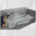 thumbnail image 6 of Swan Soft Flannel Fleece Throw Blanket, Sketch Art Pattern of Swimming Waterfowls of Gentility Grace and Romance, Cozy Plush for Indoor and Outdoor Use, 50" x 60", Black White, by Ambesonne, 6 of 6