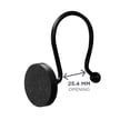 thumbnail image 4 of Better Homes & Gardens Matte Black Button Rustproof Shower Curtain Hooks, 12pc, 4 of 6