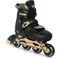 thumbnail image 1 of Patins en Ligne pour Enfants Décorations de Voitures de Course Cool Lames à Roulettes pour Garçons Filles - Doré pour Adolescents Âge 4 5 6 7 - Roue Réglable Tout Lumineuse Intérieur Extérieur Bir, 1 of 6
