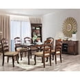thumbnail image 5 of Bowery Hill Transitional Wood Carved Dining Table in Dark Walnut, 5 of 7