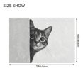 thumbnail image 4 of Yayeee Bath Rug for Bathroom Floor Non Slip Rectangle Fluffy Soft Absorbent Mat, 16"x24", Black Cute Cat, 4 of 7