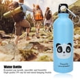 thumbnail image 1 of Cute Cartoon Animal Pattern Stainless Steel Water Bottle for Children with Rounded Cup Mouth and Metal Hanging Buckle, 500ml Capacity, 1 of 8