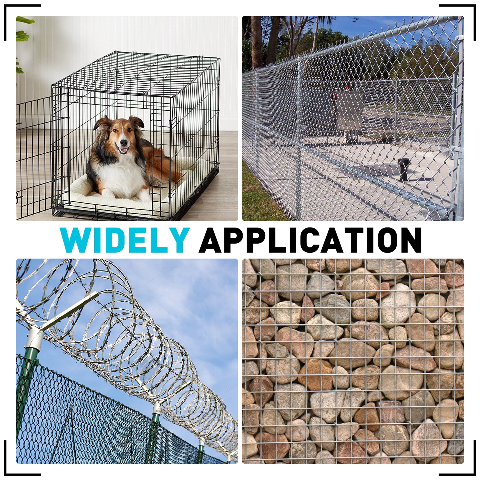 Bright Steel Hog Rings 500 Pack 500 Pcs 3/4" Sharp Hog Rings - Bright Steel, For Upholstery, Netting, Fences, & Animal Cages Steel Hog Rings For Fencing - Foto 4