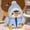 blue, variant on Kawaii Cross Dressing Penguin Plush Toy Four Colors Winter Warm Clothes Christmas Gift For Kids Lovely Soft Cartoon Dolls 9.8in/25cm