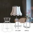 thumbnail image 2 of BRIGHTFUFU lampshade holder bracket Lamp Shade Frame Iron White 1Set, 2 of 8