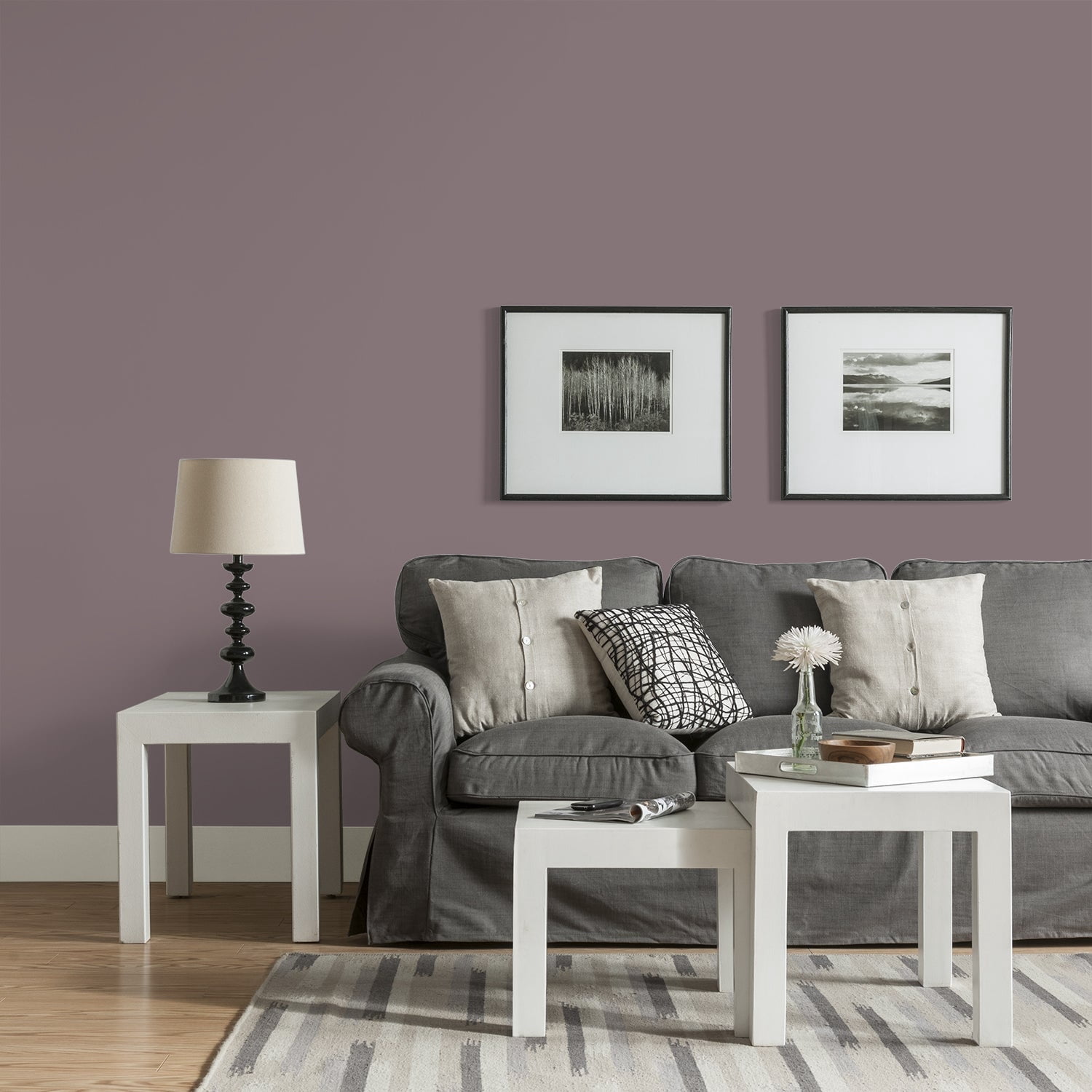 Glidden One Coat Interior Paint and Primer, Choo Choo / Purple, 1-Quart, Eggshell