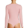 thumbnail image 4 of Time and Tru Women's Long Sleeve Bodysuit, 4 of 5