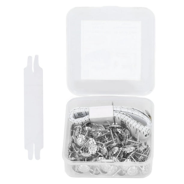Upholstery Tack Set, 100PCS Silver Decorative Nails for Furniture
