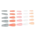 thumbnail image 4 of 100Pcs Pure Color Full Cover Artificial Acrylic Nail Art Tips Set for Nail Experts Nail Learners Environmental ABS Material, 4 of 7