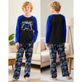 thumbnail image 2 of Fiodrimy Boys Pajamas Big Boys Long Sleeves and Pants Pajamas 2-Piece Boy Pjs Set Kids Sleepwear Lounge Clothes Size 8-14, 2 of 6