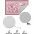 thumbnail image 3 of Front Door Mat Pink Stripe Love Valentine''s Day Doormat Absorbent Dirt Resist Welcome Door Mats Non-Slip 18x30 inch Floor Mat Low Profile Entryway Mats for Home Indoor Outdoor, 3 of 6