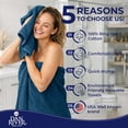 thumbnail image 4 of Dan River 8 Piece Towel Set Soft Quick Drying Cotton Bath Towel For Gym, Spa and Bathroom - Opal Blue, 4 of 11