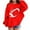 Red, variant on Girls' Cherry Graphic Pullover Hoodie, Soft Long Sleeve Cute Sweatshirt Top for Kids