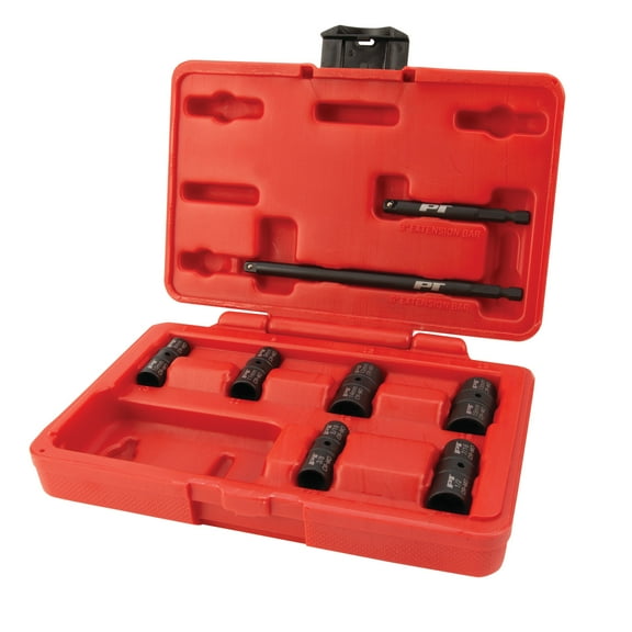 Performance Tool M799 8Pc 1/4-Inch Drive Flip Socket Set - Includes: 5/16, 3/8, 7/16, 1/2 8mm, 10mm, 9mm, 11mm, 12mm, 14mm, 13mm and 15mm