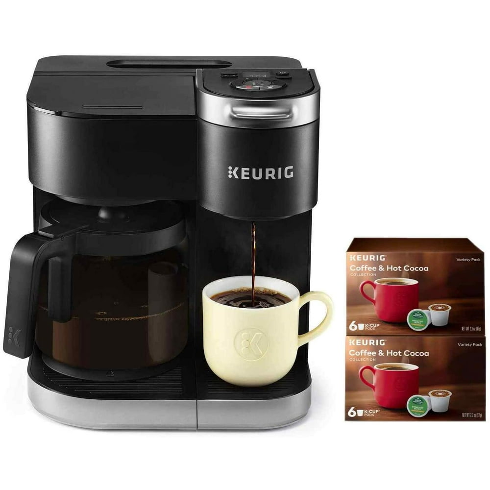 Keurig KDuo Coffee Maker, Single Serve and 12Cup Carafe Drip Coffee Brewer, Compatible with K