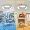 thumbnail image 5 of 19'' Ceiling Fan with Lights & Remote Control, Low Profile Flush Mount, 3000K-6000K Dimmable LED, 6 Wind Speeds Reversible Modern Ceiling Fan Light, 5 of 10