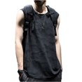 thumbnail image 1 of Hombres Tank Top de enfriamiento sin mangas entrenamiento chaleco secado rápido para entrenamiento en el hogar deportes, 1 of 8