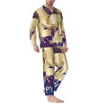 thumbnail image 2 of Haiem 2025 New Year 1 Pattern Men’s Long-sleeve Sleepwear,Sleepwear Set,2-piece Loungewear Set,Soft PJs Comfy Nightwear with Pockets-Small, 2 of 7
