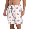 thumbnail image 2 of Balery Hand Drawn Strawberry Traje de Baño Estilo Hawaiano para Hombre, Shorts de Secado Rápido con Bolsillos-XX-Large, 2 of 6