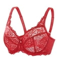 thumbnail image 4 of DELIMIRA Women's Plus Size Minimizer Bras Full Coverage Lace Unlined Underwire Bra B-K Cups, 4 of 4