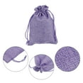 thumbnail image 4 of REGALWOVEN Small Burlap Bags with Drawstrings, Gift Bag Jewelry Pouches Purple 4" x 5.5", 4 of 5
