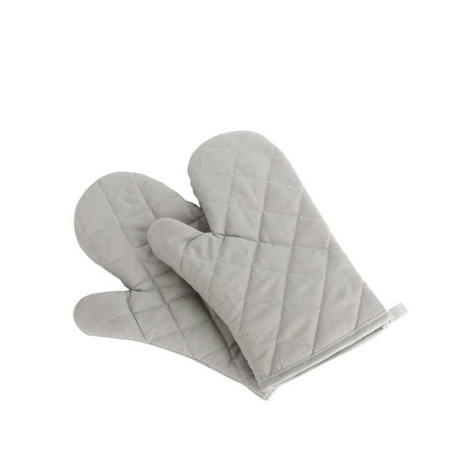 Manoplas de horno Nachvorn Premium resistentes al calor, gris, algodón/poliéster