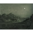 thumbnail image 2 of George Elbert Burr 18x15 Black Ornate Wood Framed Double Matted Museum Art Print Titled - Arizona Night (After 1920), 2 of 5
