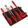 thumbnail image 2 of Cubiertos De Silicona Negra Con 6 Ranuras, Tablero De Almacenamiento, Cucharas, Cuchillos, Tenedores, Soporte Colgante Para Cubiertos, Estante Para Cocina Y Comedor Yuarrent HA017658-00, 2 of 7