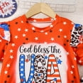 thumbnail image 5 of Futezty Girls Summer Outfits, 4th of July Baby Girl Outfits Girl Outfits 3Pcs Baby Girls Kids Cute T-Shirt Tops+Shorts Pants Outfits Summer Clothes, 5 of 7
