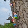 thumbnail image 4 of Esculturas de arte enano trepador de árboles Suministros de jardín Resina para patio interior al aire libre Likrtyny Para estrenar, 4 of 6