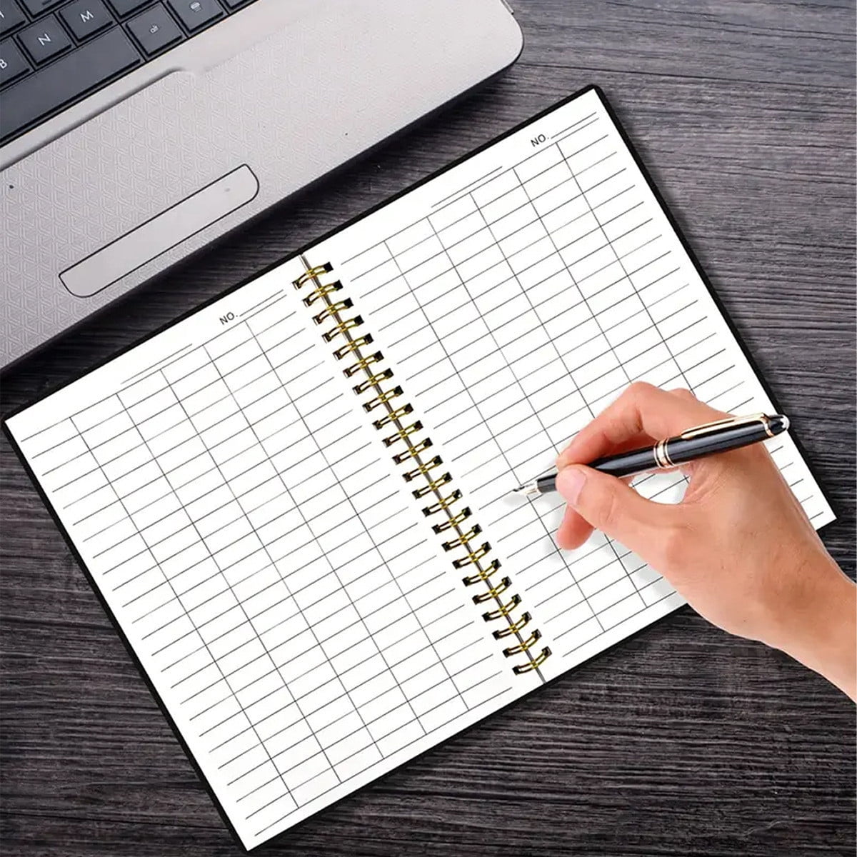 Dvkptbk Carnet Style Spirale Carnet Planche Horizontale Vierge Planche Verticale 60 Pages Intérieures Carnet