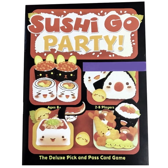 Sushi Go Party! - The Pick & Pass Card Game Educational Board Game Parent And Child Sushi Game Toy for 3 - 5 People