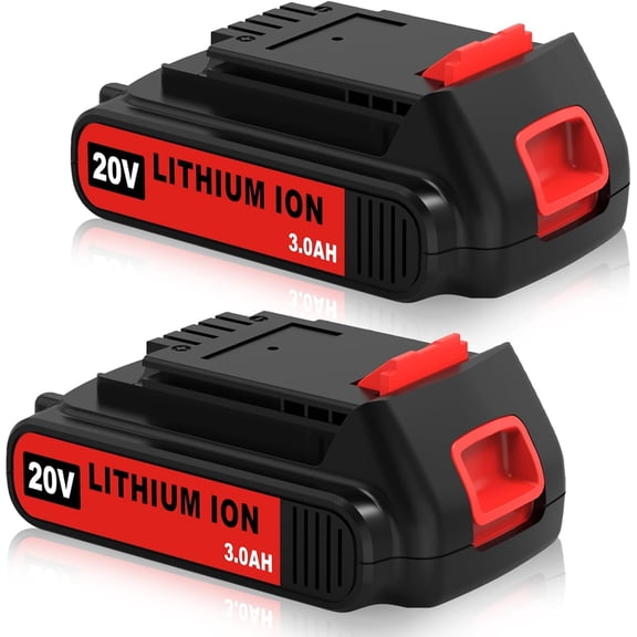 BLACK+DECKER 20V MAX Lithium-Ion Cordless Battery 2-Pack, LBXR20-OPE2 ...