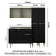 thumbnail image 3 of Cocina Integral Completa Madesa Emilly Compacta 169cm Con Tarja Color Marrón/Negro 11, 3 of 5