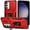 Red, variant on ShellTech for Samsung Galaxy S23 Plus Magnetic Phone Case,with Camera Cover & Kickstand Military Grade Shockproof Case for Galaxy S23 Plus,Red