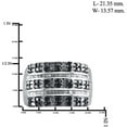 thumbnail image 2 of JewelersClub Sterling Silver 1 Carat Black & White Diamond Ring for Women, 2 of 2