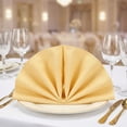 thumbnail image 3 of Set of 12 Cloth Napkins, Washable and Reusable Table Dinner Napkins for Restaurant, Weddings, Event and Parties Khaki 12x12inch, 3 of 6