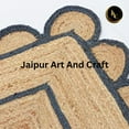 thumbnail image 3 of Jaipur Art And Craft Decorative Hand Braided Runner Jute Bohemian Scallop Area Rug (9x12 Sq ft), 3 of 6